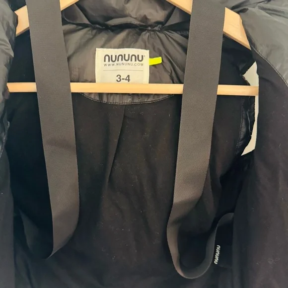 Nununu Kids The Biker Down Puffer Vest with Zipper Accents in Black